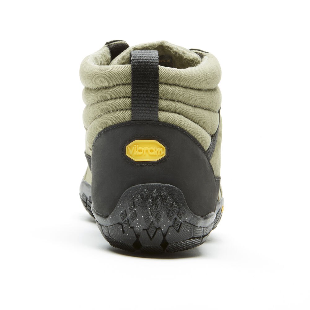 Vibram FiveFingers Herre Barfodet Sko Olivengrøn - V-Trek Insulated - 4860UOVQI